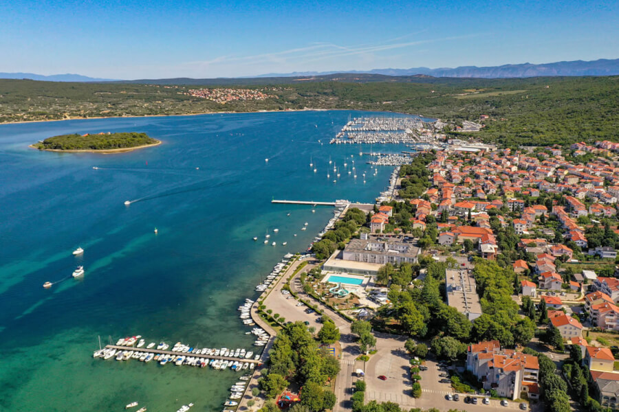 island Krk-hotel Omorika-Splošen pogled