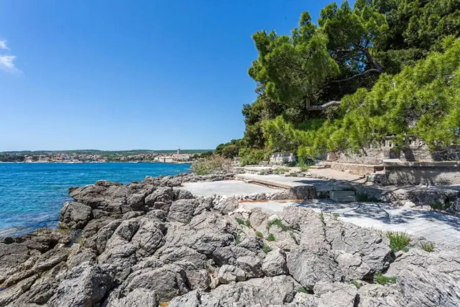 oto Krk-villa Lovorka-Plaža